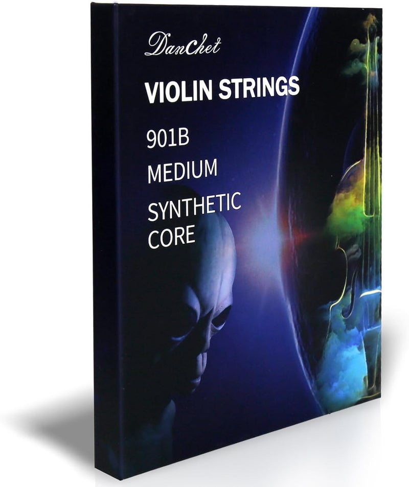 Danchet Violin Strings 4/4 Full Set Professional Performance Grade, Ball End, Nylon Wound 901B (Includes E, A, D, G Strings)… - Image 1